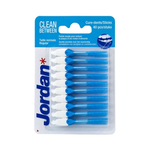 6x Jordan Clean Between Sticks Regular 40 stuks