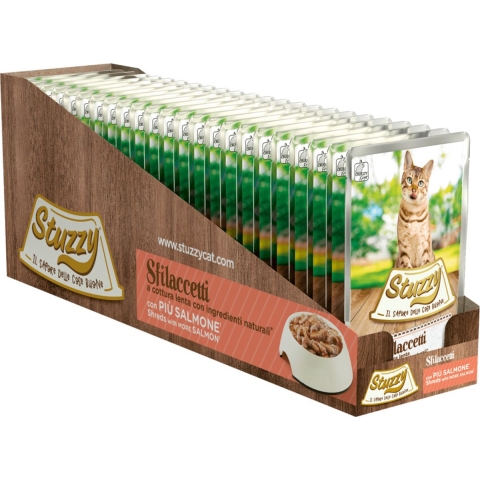 24x Stuzzy Kat Shreds Zalm 85 gr