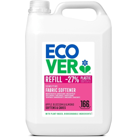 1+1 gratis: Ecover Wasverzachter Appelbloesem&Amandel 166 Wasbeurten 5 liter