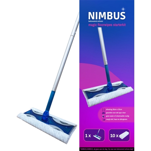 1+2 gratis: NIMBUS Magic Vloerdoek Starterkit 1 set
