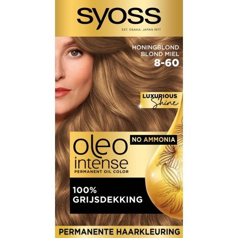 2+2 gratis: Syoss Oleo Intense Haarverf 8-60 Honingblond