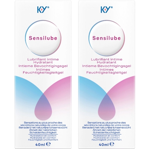2x Durex Sensilube Intiem Vloeibaar Glijmiddel 40 ml