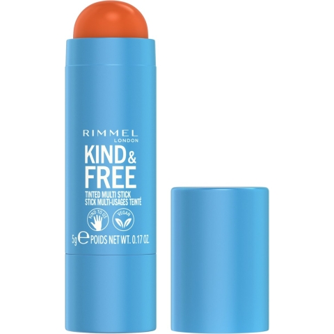 1+1 gratis: Rimmel Kind&Free Multi Stick Blush en Lipstick Tangerine Dream 004 5 gr