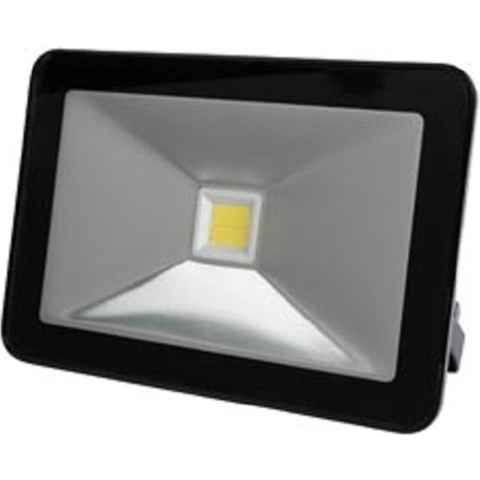 Design led-schijnwerper 10 w, neutraalwit zwart - Velleman