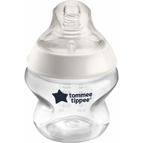 3x Tommee Tippee Closer to Nature Zuigfles Transparant 150 ml