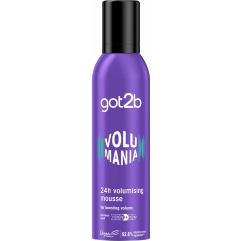 3x Got2b Volumania 24H Volumizing Mouse 250 ml