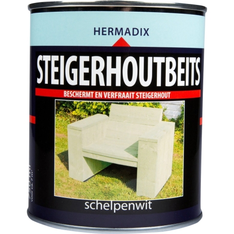 Steigerh.beits schelpen wit 750 ml - Hermadix