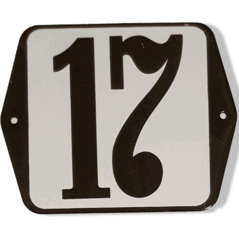 Huisnummer standaard nummer 17 - Warentuin mix