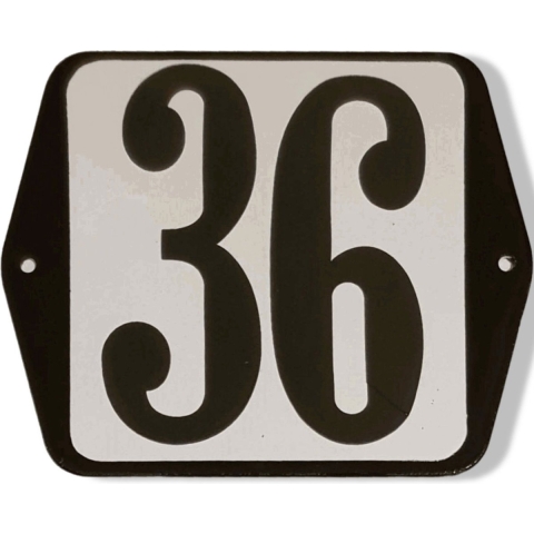 Huisnummer standaard nummer 36 - Warentuin mix