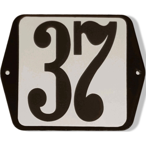 Huisnummer standaard nummer 37 - Warentuin mix