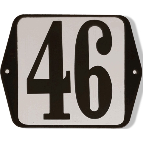 Huisnummer standaard nummer 46 - Warentuin mix
