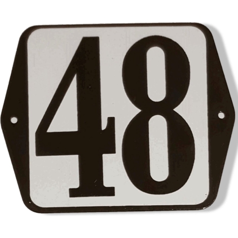 Huisnummer standaard nummer 48 - Warentuin mix