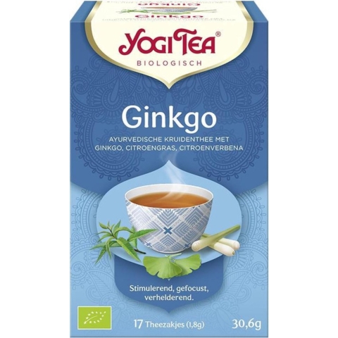6x Yogi tea Ginkgo Biologisch 17 stuks