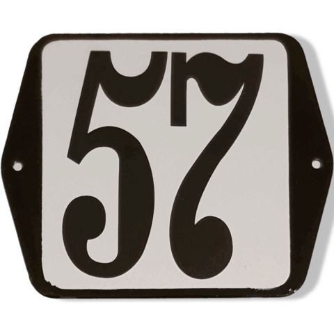 Huisnummer standaard nummer 57 - Warentuin mix