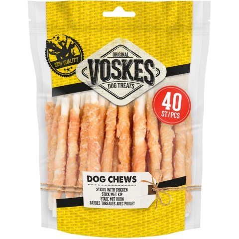 2x Voskes Rawhide Kip Sticks 400 gr