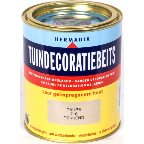 Tuindecoratiebeits 716 taupe 750 ml - Hermadix