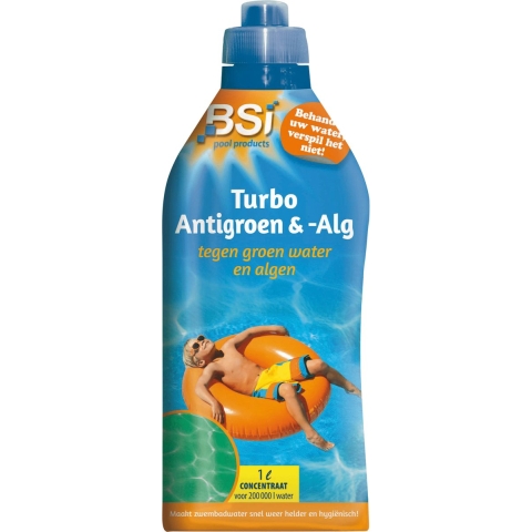 Turbo anti-groen en alg zwembad 1 liter - Bsi