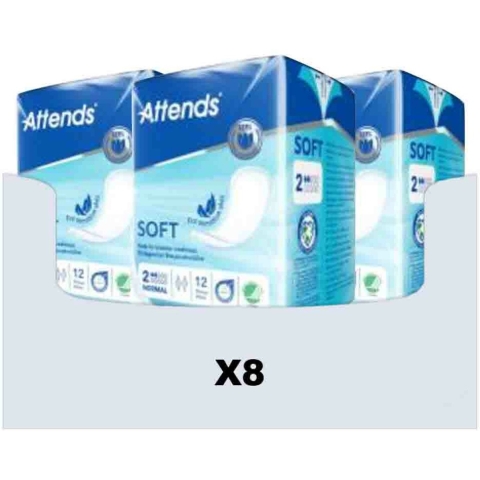 8x Attends Soft Normal 2 12 stuks