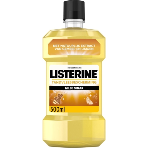 3x Listerine Mondwater Fresh Ginger&Lime 500 ml