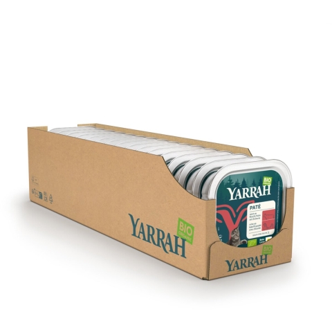 16x Yarrah Bio Kattenvoer Paté Rund&Kip 100 gr