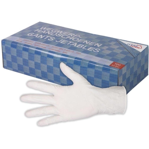 Doos wegwerphandschoenen latex 100 stuks Clean Home - Talentools