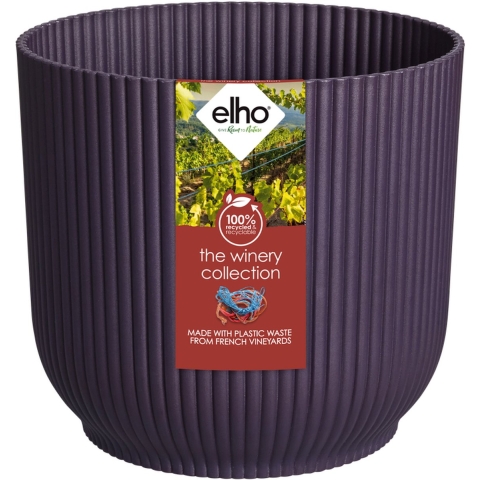 The winery collection 22cm donkerpaars bloempot elho - Elho