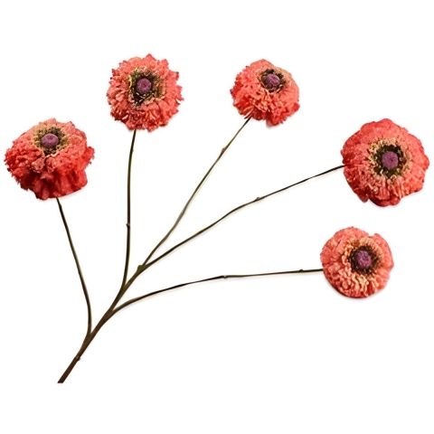 Zinnia tak oranje 91 cm Silk-Ka - Silkka
