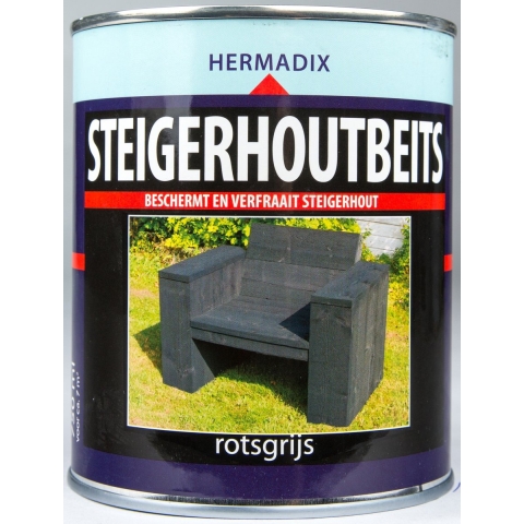 Steigerh.beits rots grijs 750 ml - Hermadix