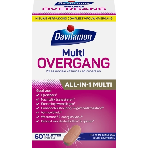Gratis Verzending: Davitamon Compleet Vrouw Overgang Multivitamine 60 tabletten