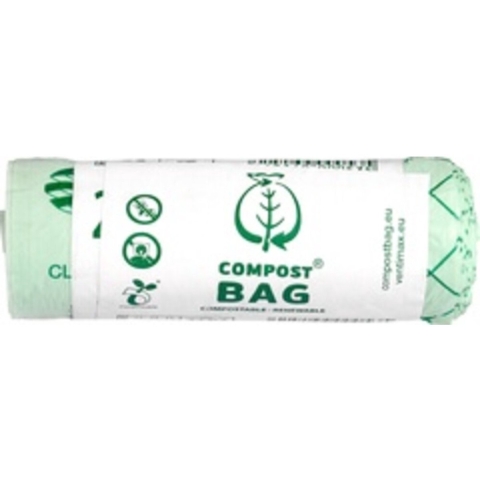 6x Compost Bag Afvalzak Composteerbaar 10 liter 20 stuks