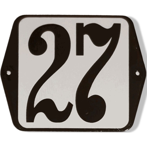 Huisnummer standaard nummer 27 - Warentuin mix