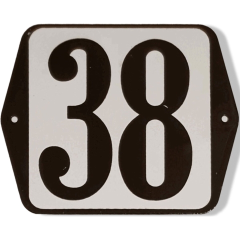 Huisnummer standaard nummer 38 - Warentuin mix