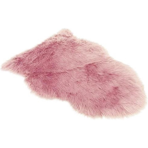 Schapenvacht 90 cm licht roze - Van der leeden