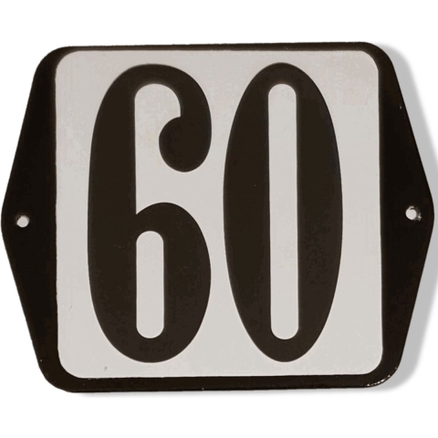 Huisnummer standaard nummer 60 - Warentuin mix