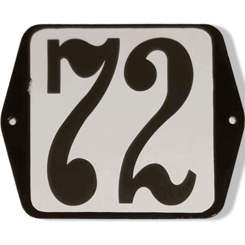 Huisnummer standaard nummer 72 - Warentuin mix