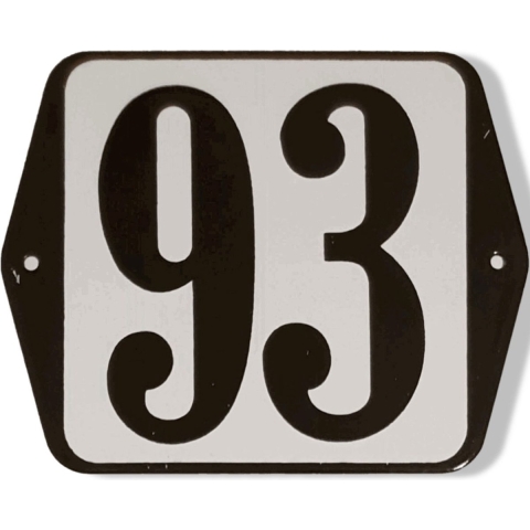 Huisnummer standaard nummer 93 - Warentuin mix