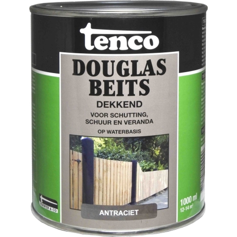 Douglas beits dekkend antraciet 1l verf/beits - Tenco