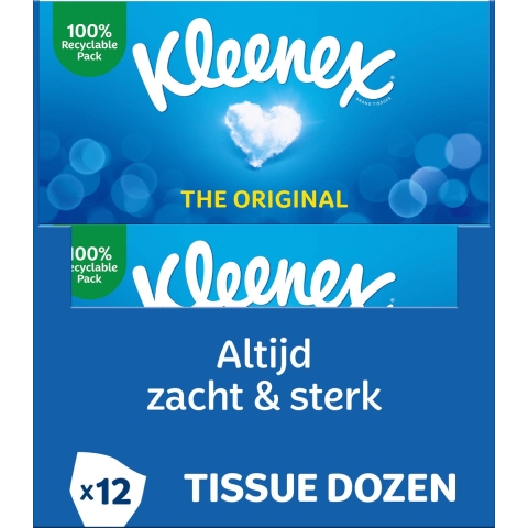 6x Kleenex Original Tissues Duo Pack 2x72 = 144 stuks