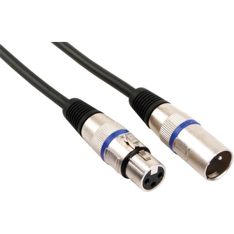 Xlr-kabel xlr mannelijk naar xlr vrouwelijk 6 m zwart - Velleman