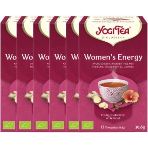 6x Yogi tea Womens Energie Biologisch 17 stuks