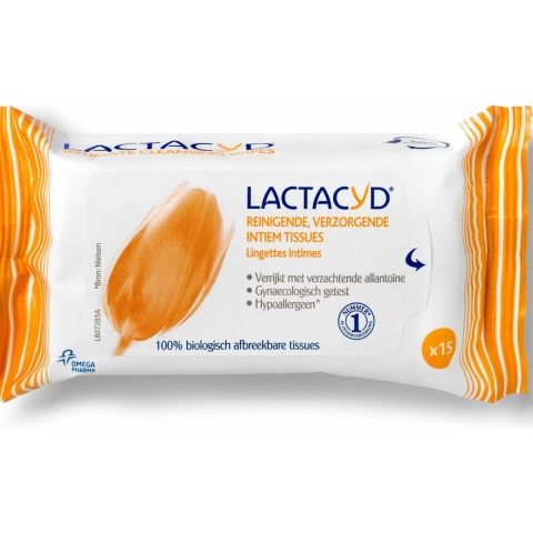 5x Lactacyd Tissues Verzorgend 15 stuks
