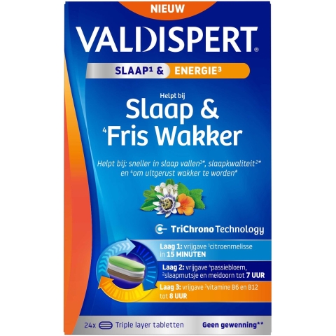 Gratis Verzending: Valdispert Slaap&Fris Wakker 24 tabletten