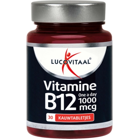 Gratis Verzending: 6x Lucovitaal Vitamine B12 1000mcg 30 kauwtabletten
