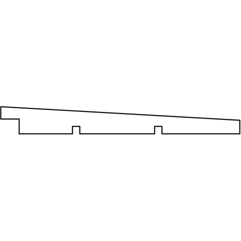 Zweeds rabat Eco douglas zwart geimpregneerd 1,1/2,2x19,5x400 cm Tuindeco - Tuindeco
