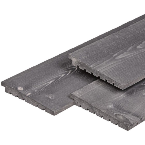 Zweeds rabat Excellent Noord-Europees vuren grijs gespoten 1,4/2,8x19,5x360 cm Tuindeco - Tuindeco