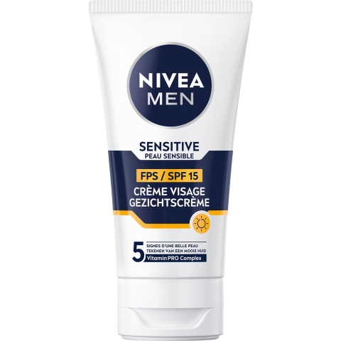1+1 gratis: Nivea Men Moisturizer Sensitive SPF 15 75 ml