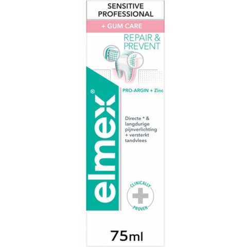 3x Elmex Tandpasta Sensitive Professional Gum Care 75 ml