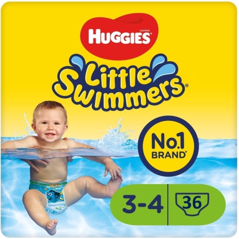 3x Huggies Little Swimmers Maat 3-4 (7-15 kg) 12 stuks