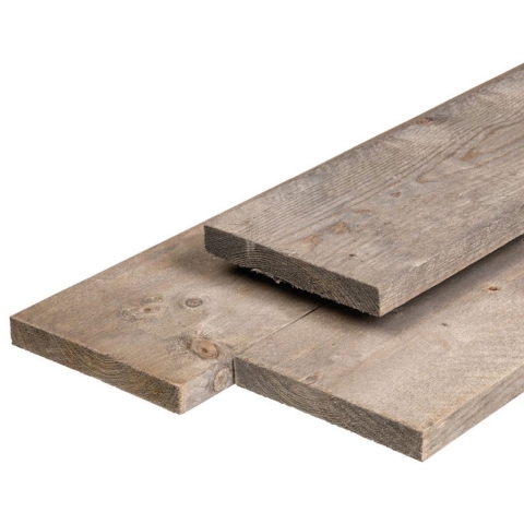 Steigerplank Midden-Europees zilvergrijs vuren 2,9x19,0x500 cm Tuindeco - Tuindeco