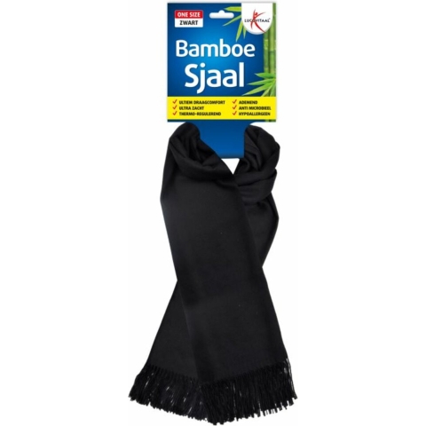 Lucovitaal Sjaal Bamboe Zwart